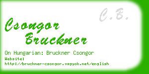 csongor bruckner business card